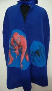 Kids Costumes to Hire - BlueCape with Spiderman pics